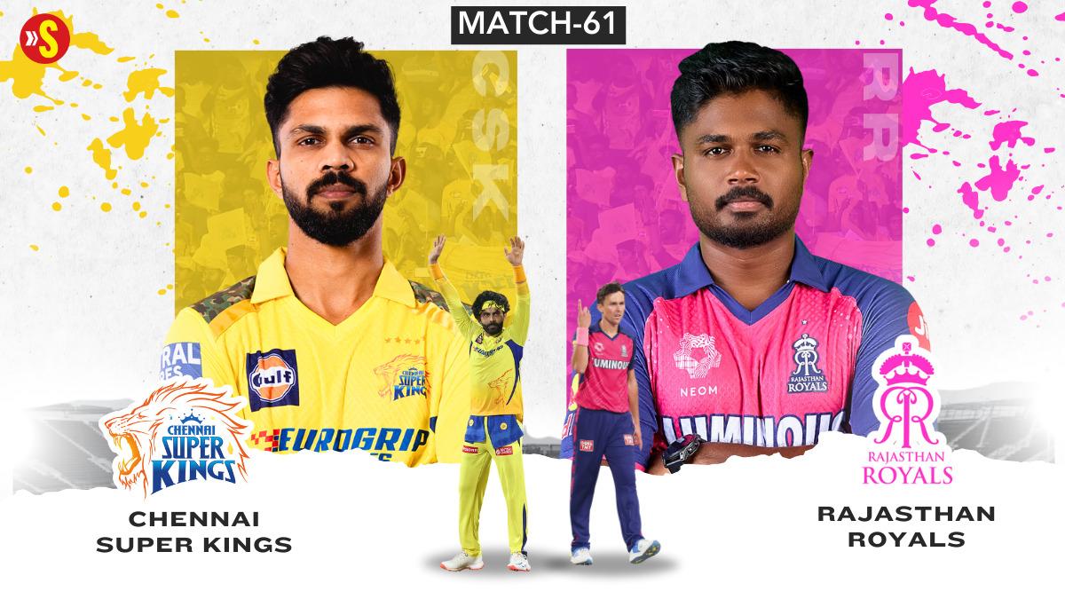 CSK vs RR Live Score IPL 2024: Rajasthan Royals 113/3; Simarjeet gets Samson as Chennai tightens the noose